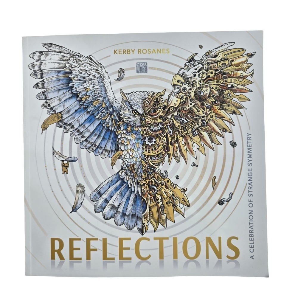 KERBY ROSANES Reflections Coloring Book Symmetry Animals Fantasy Art Adult